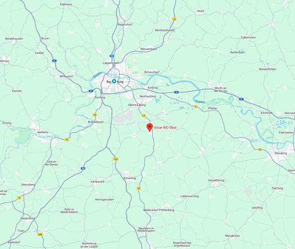 Standortskizze vom Bio Obstbau Vilser